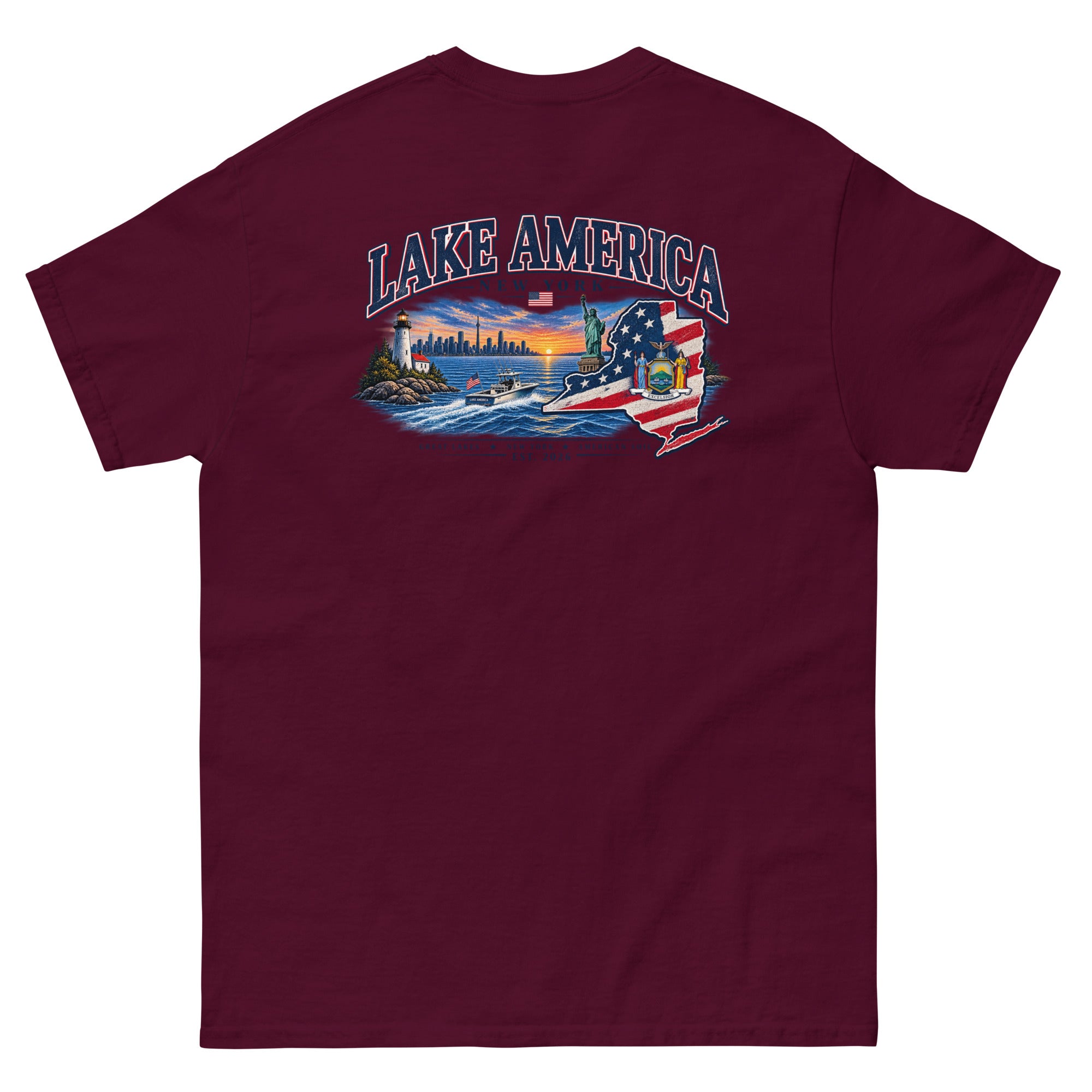 New York Lake America T-Shirt