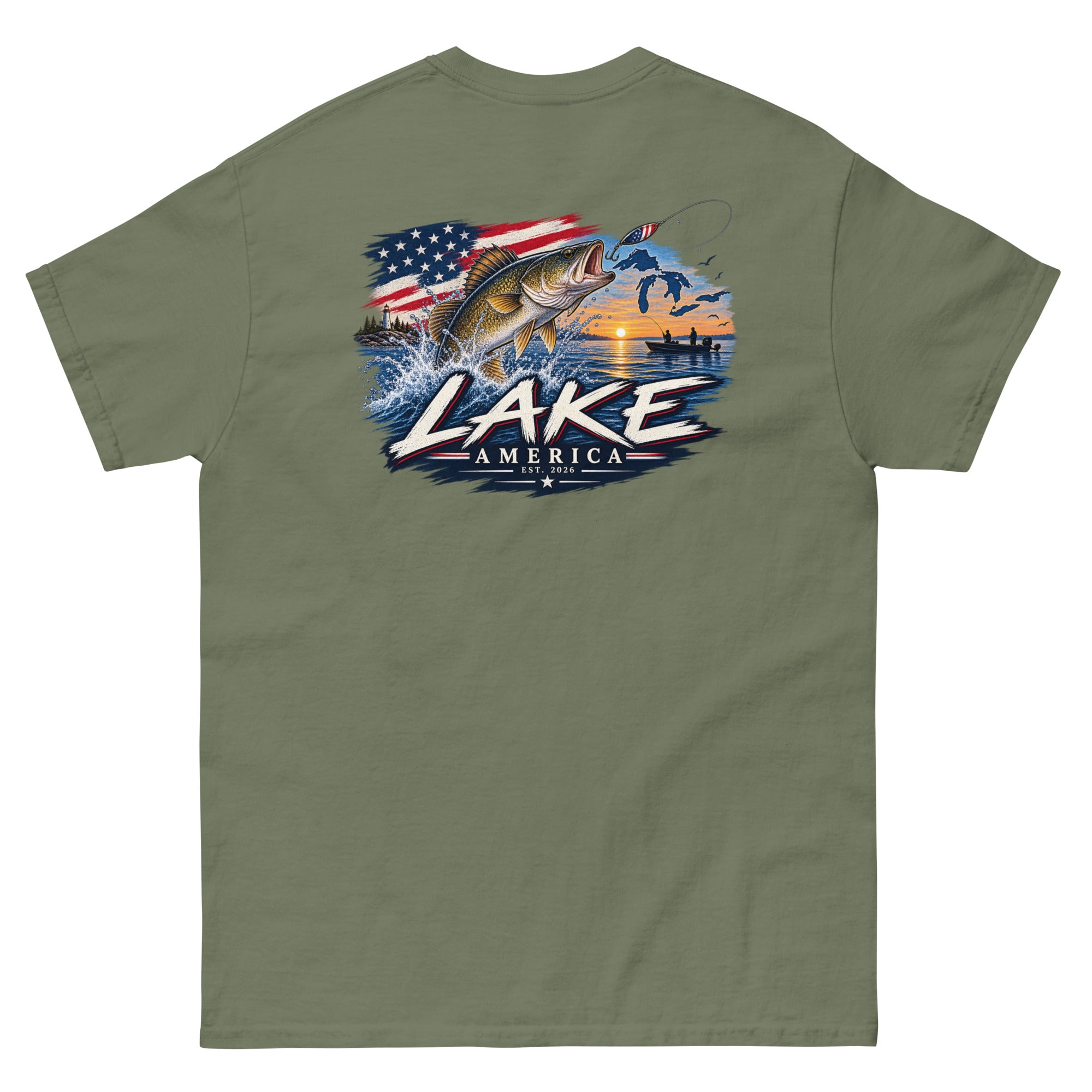 Lake America Fishing T-Shirt
