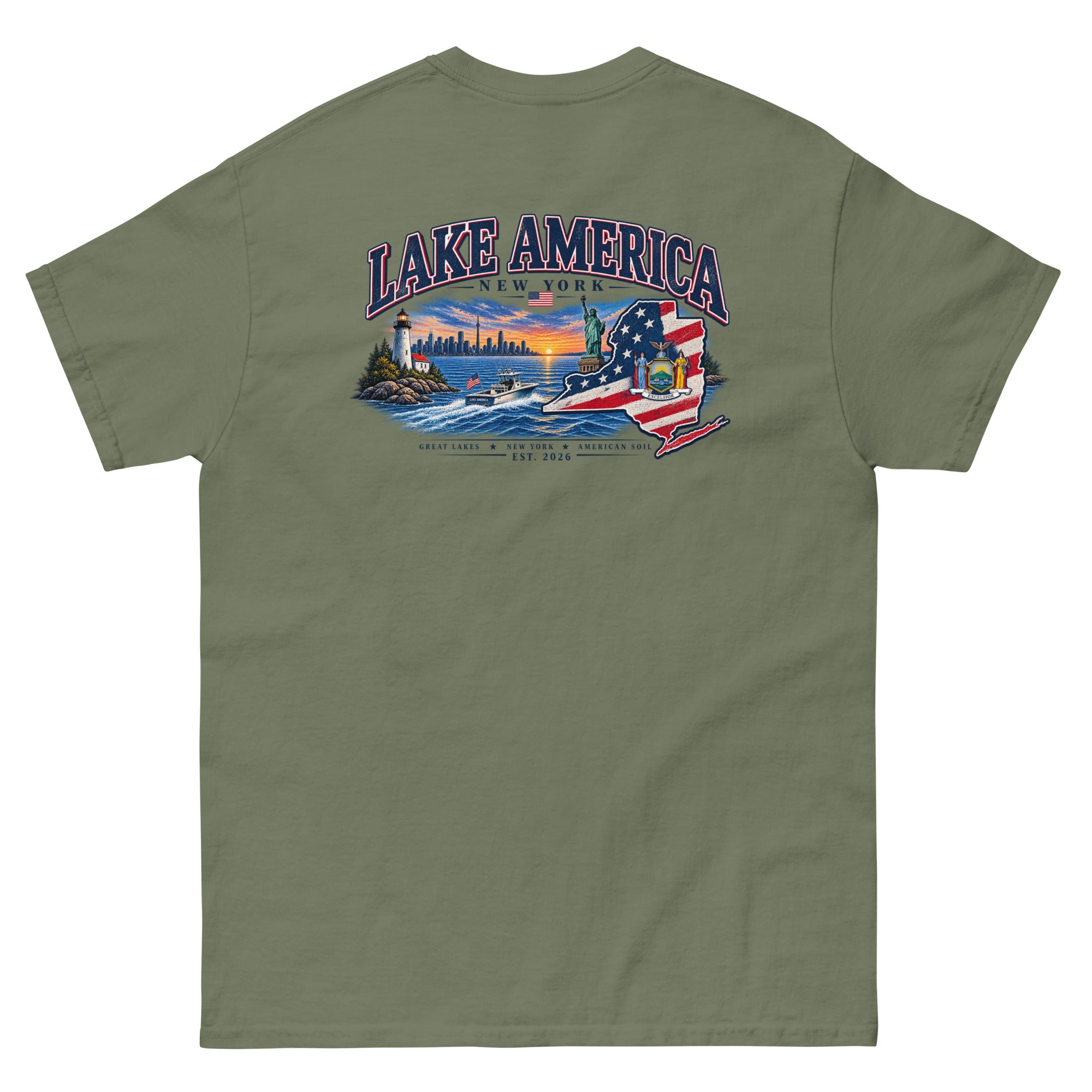 New York Lake America T-Shirt