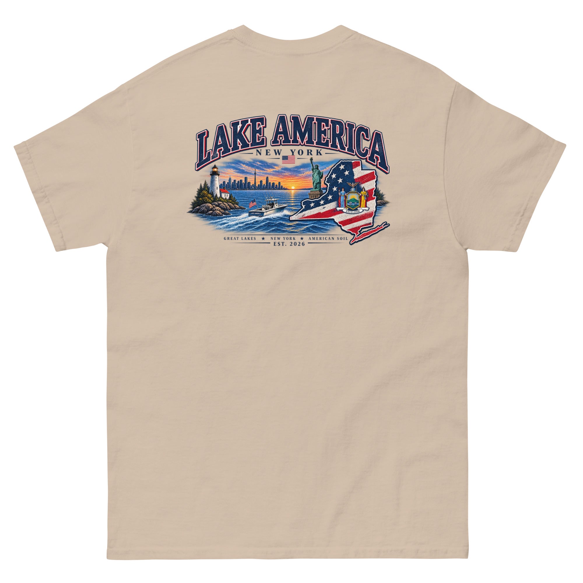 New York Lake America T-Shirt